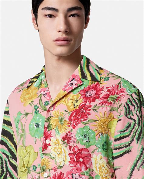 chemise versace tiger|Wildflower West Tiger Shirt .